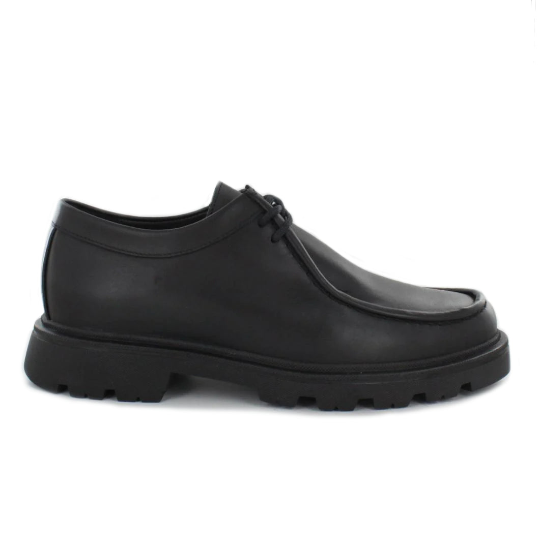 GREENLAND WALLIBI LACE UP Black Leather