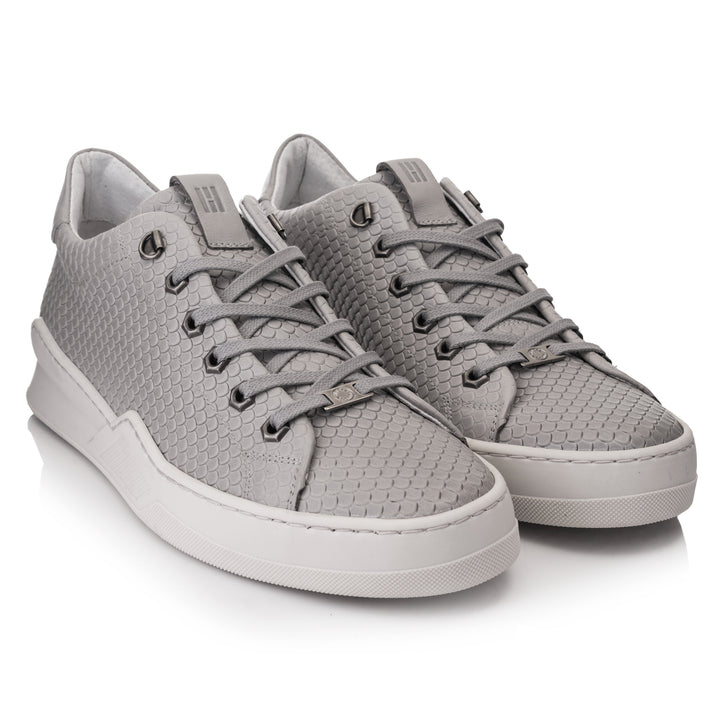 ESKO CITY LOW Dragon Lt.grey Embossed Leather