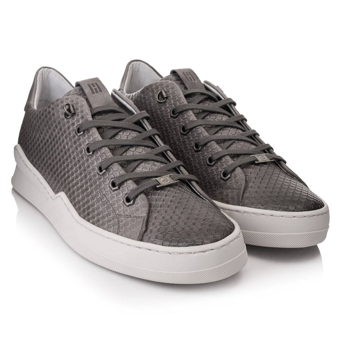 ESKO CITY LOW Dragon Grey Embossed Leather