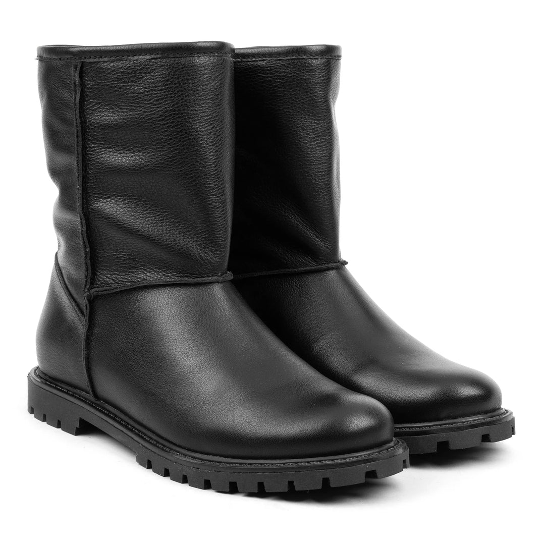 DART LADIES PULL-ON MID Black Leather