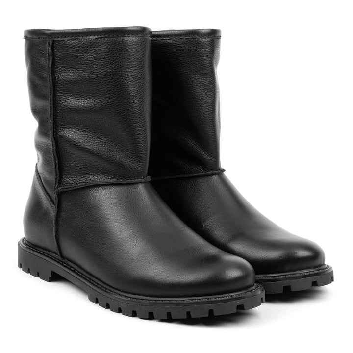 DART LADIES PULL-ON MID Black Leather