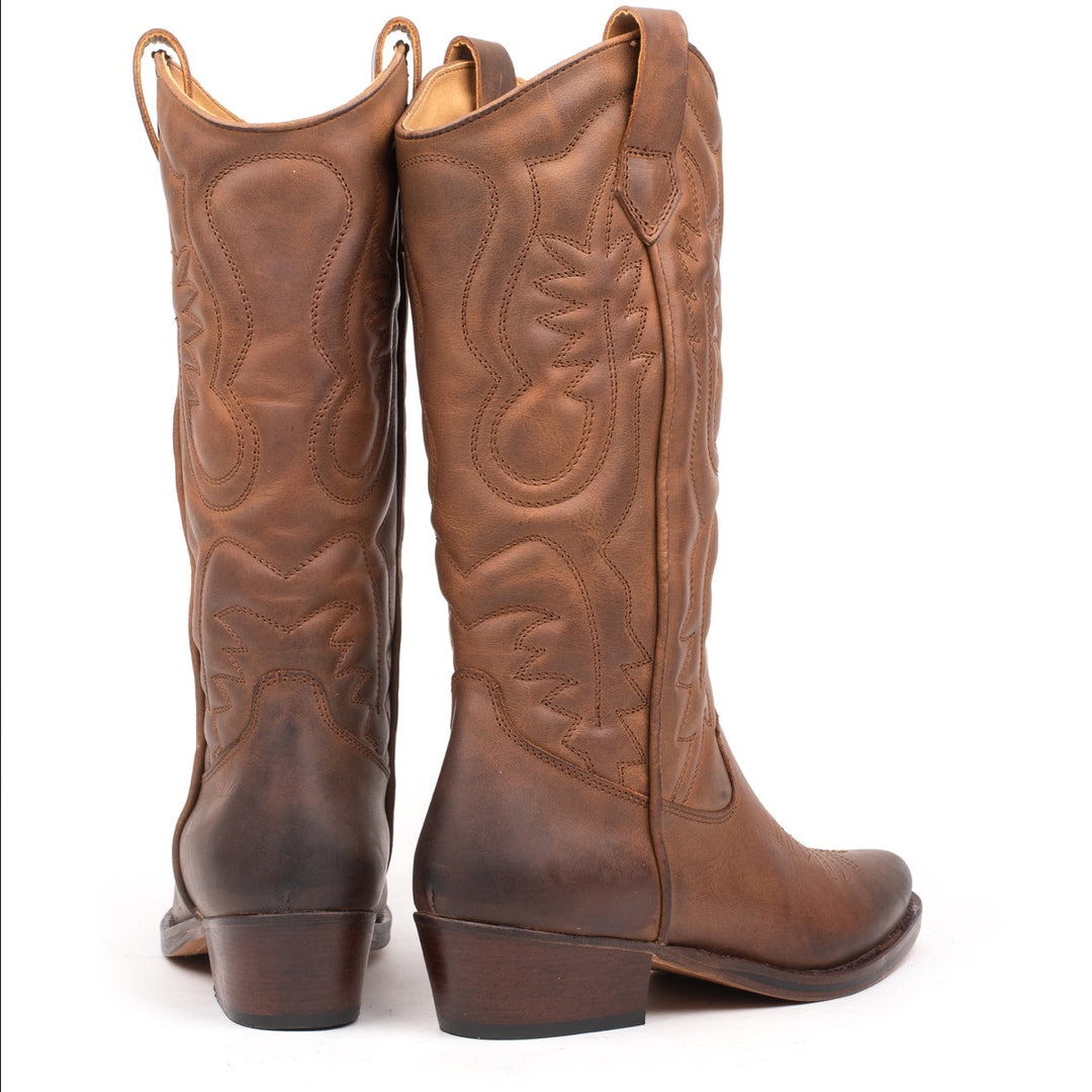 TORADO COWBOY MID BOOT Cognac Leather