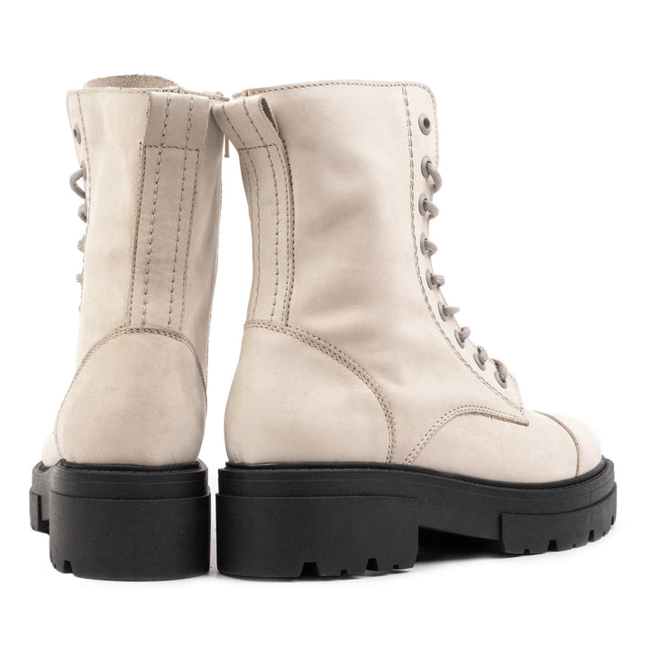 SHARI TOE CAP MID Beige Nubuck