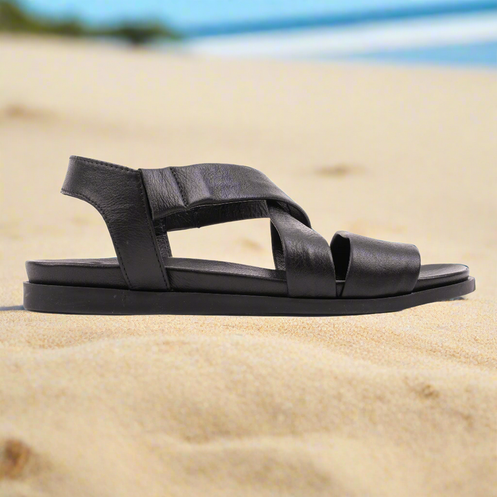 SANDAL WOMEN 405 Black Leather