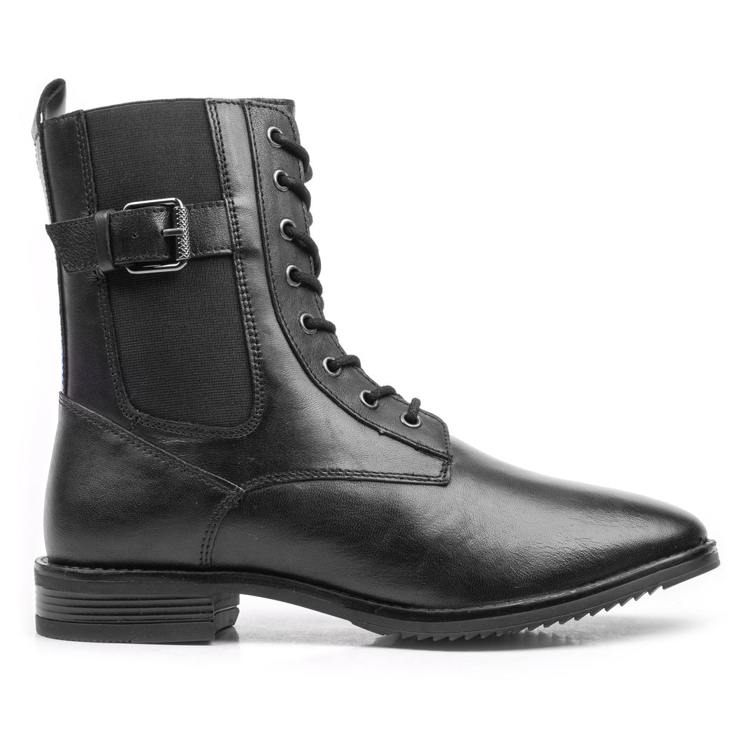 MYSTIC LACE BOOT Black Leather