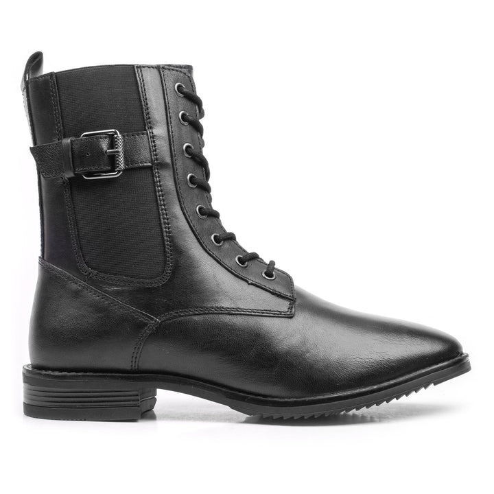 MYSTIC LACE BOOT Black Leather