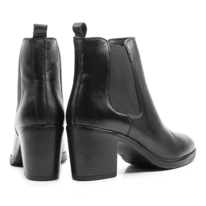 AYLA BOOT Piele Naturală Neagră