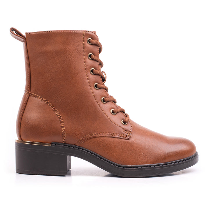 FOUNTAIN LACE BOOT Cognac