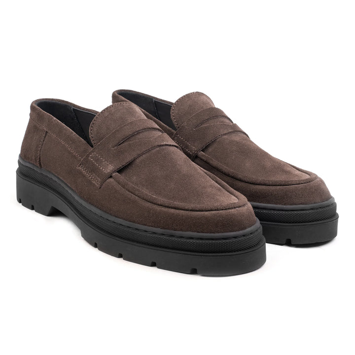 ELON LOAFER Dk Brown Suede