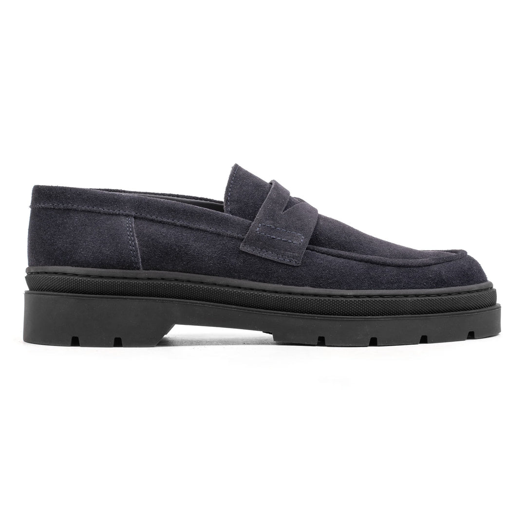 ELON LOAFER Dk Blue Suede