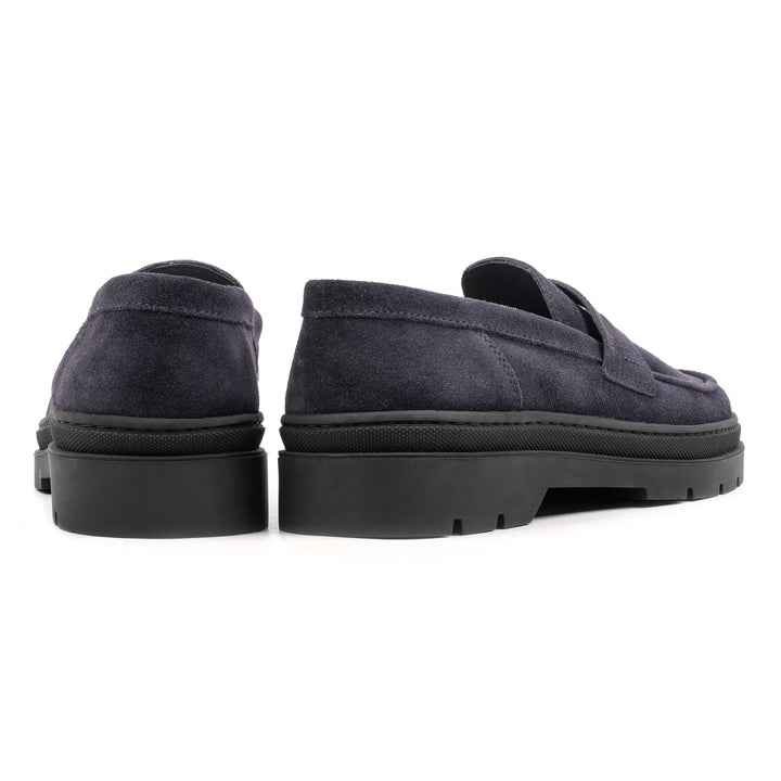 ELON LOAFER Dk Blue Suede