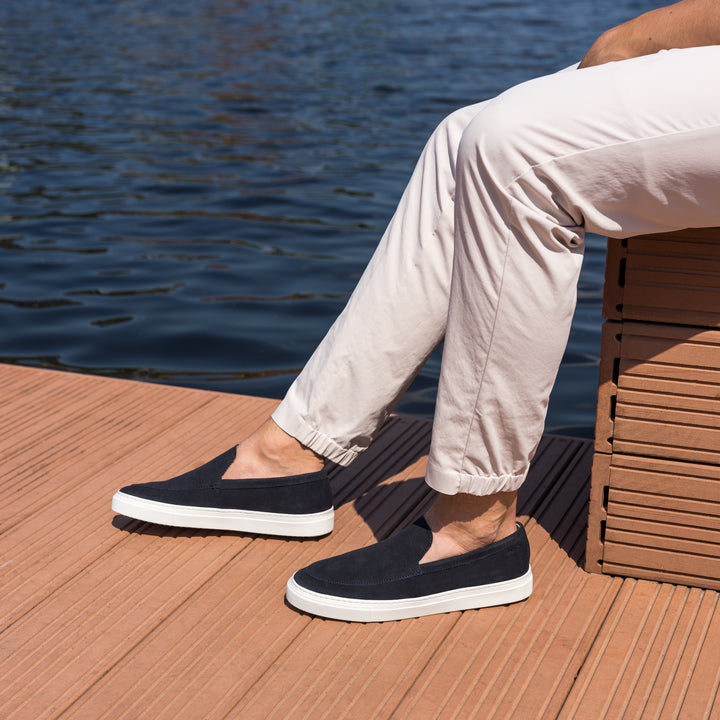 MALTON LOAFER Dk Blue Suede