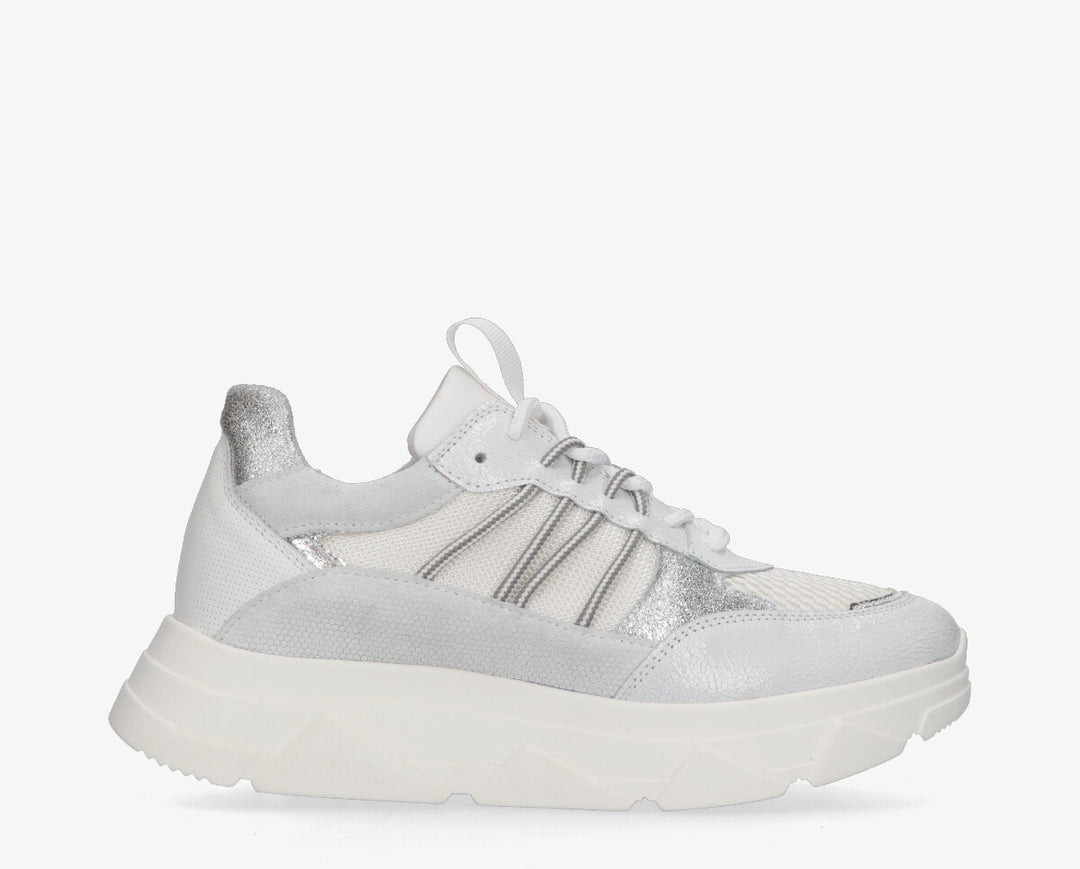 KADY FAT 435 White/Silver Leather