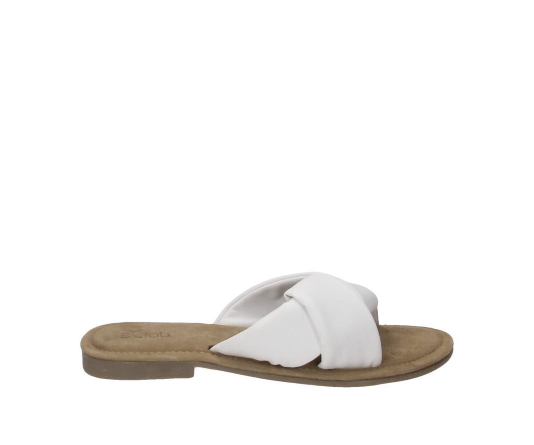 SAND SLIPPER White Leather