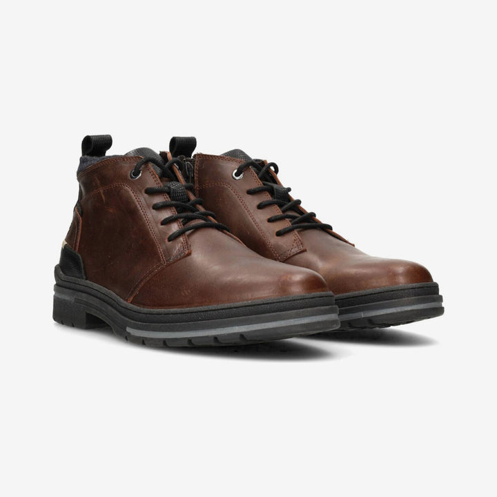 BRUT LACE UP BOOT Dark Brown Leather