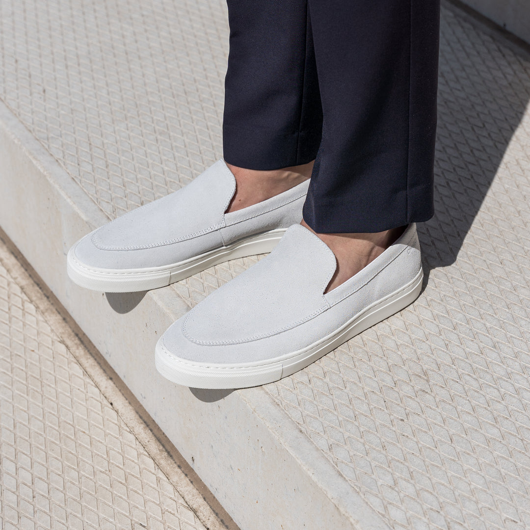 MALTON LOAFER White Suede