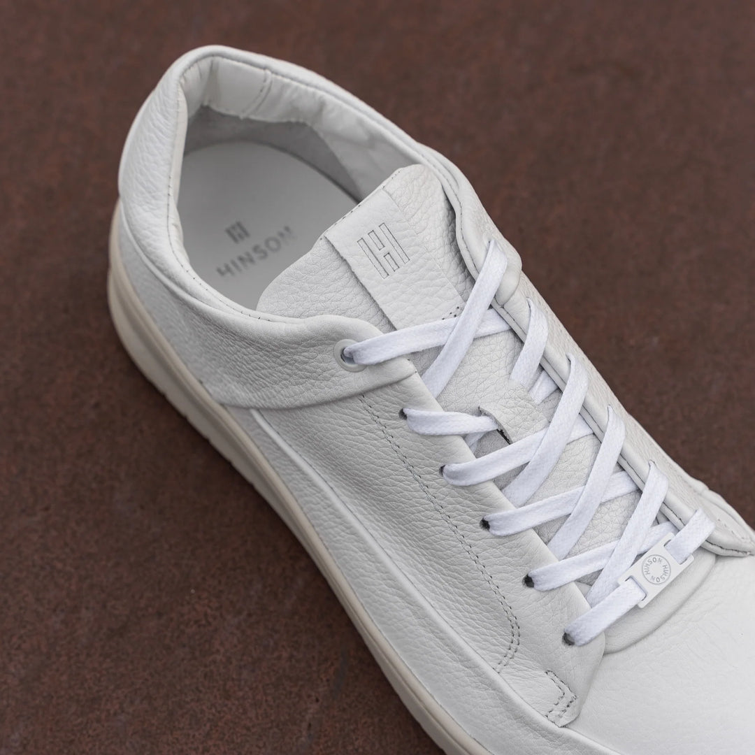 BENNET P4 LOW White Leather Milled OWS