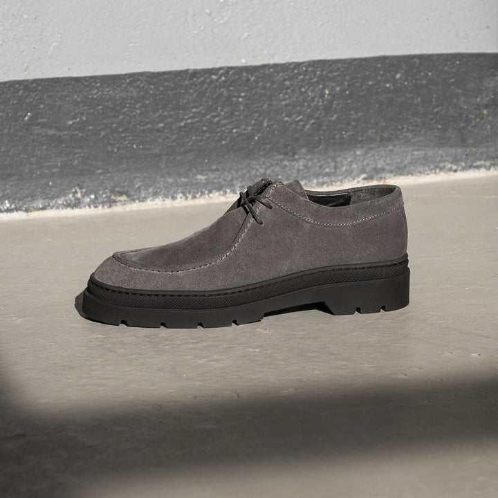 ELON LACE MOC Antracite Suede