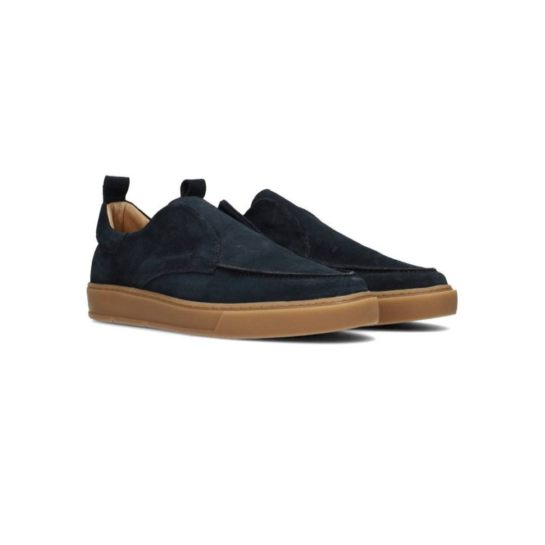 GREGORY MOC SHOES Navy Suede