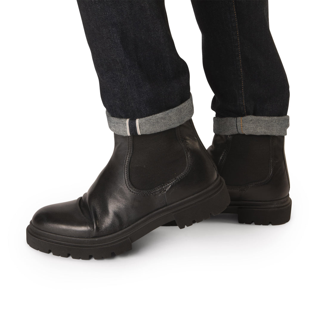 BENSON MEN CHELSEA Black Leather