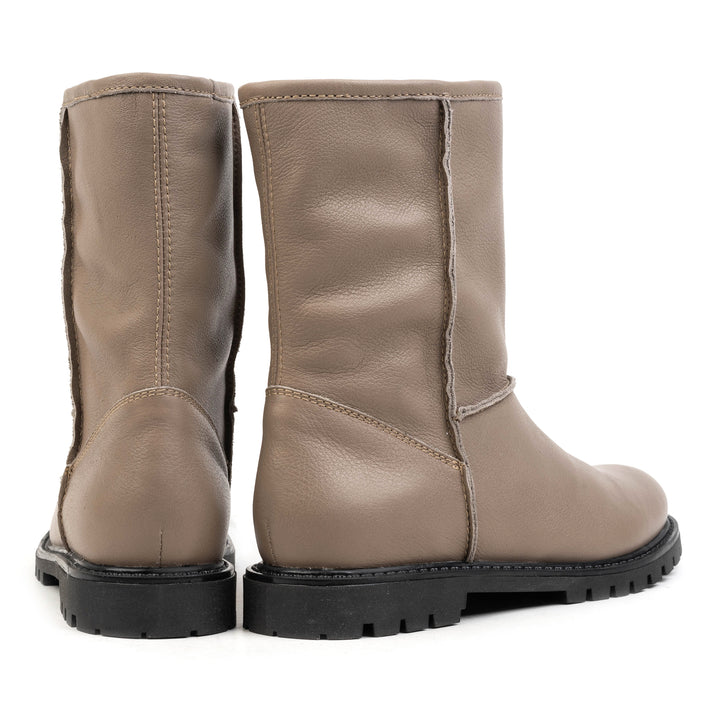 DART LADIES PULL-ON MID Taupe Leather