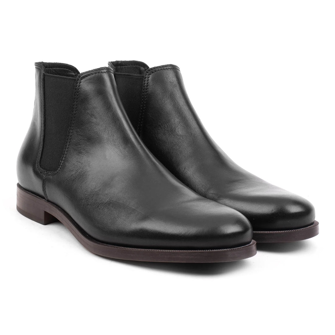 CAMO CHELSEA Black Leather