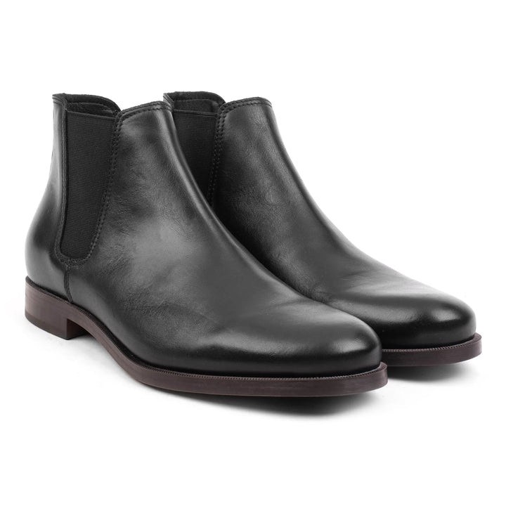 CAMO CHELSEA Black Leather