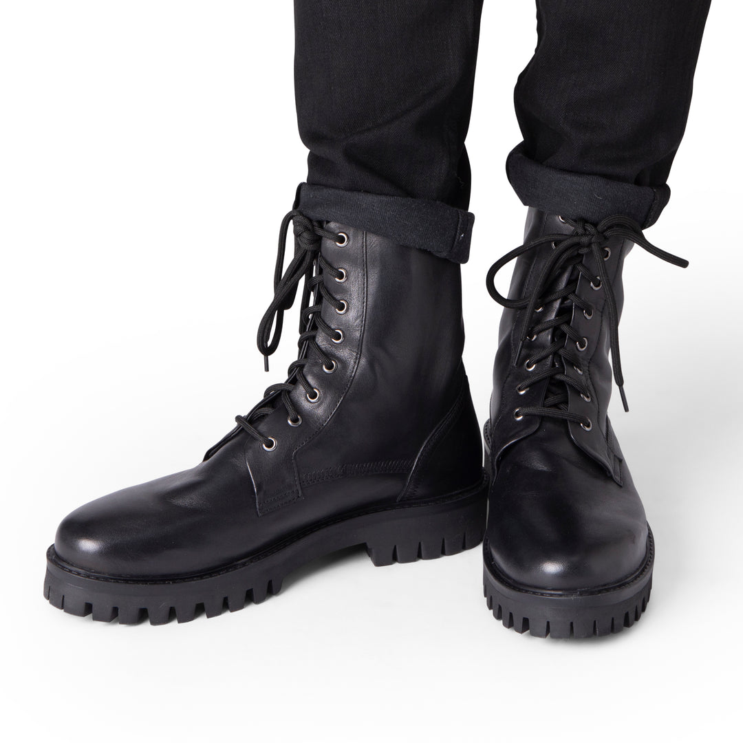 BILLIE MEN BOOT Black Leather
