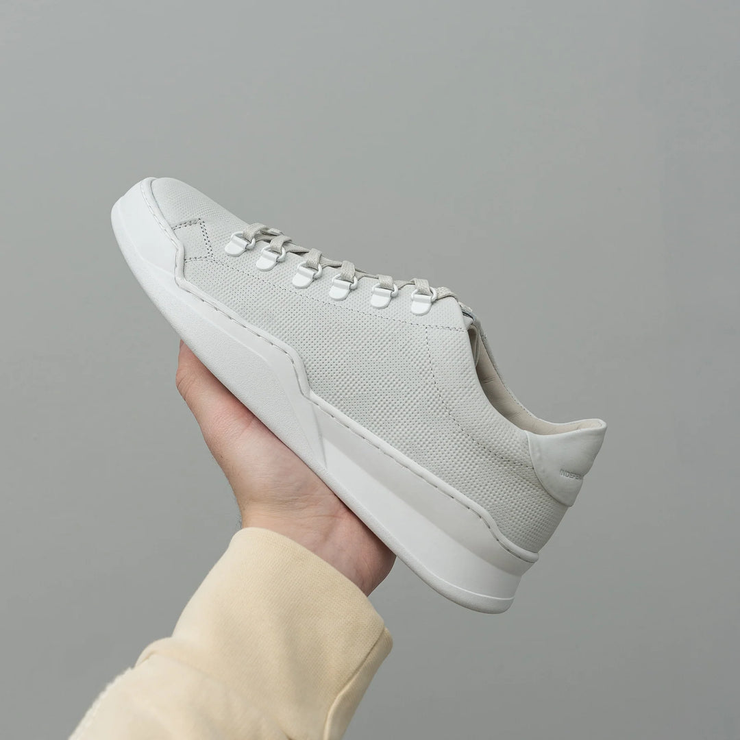 ALLIN HIKING GEO White Embossed Leather