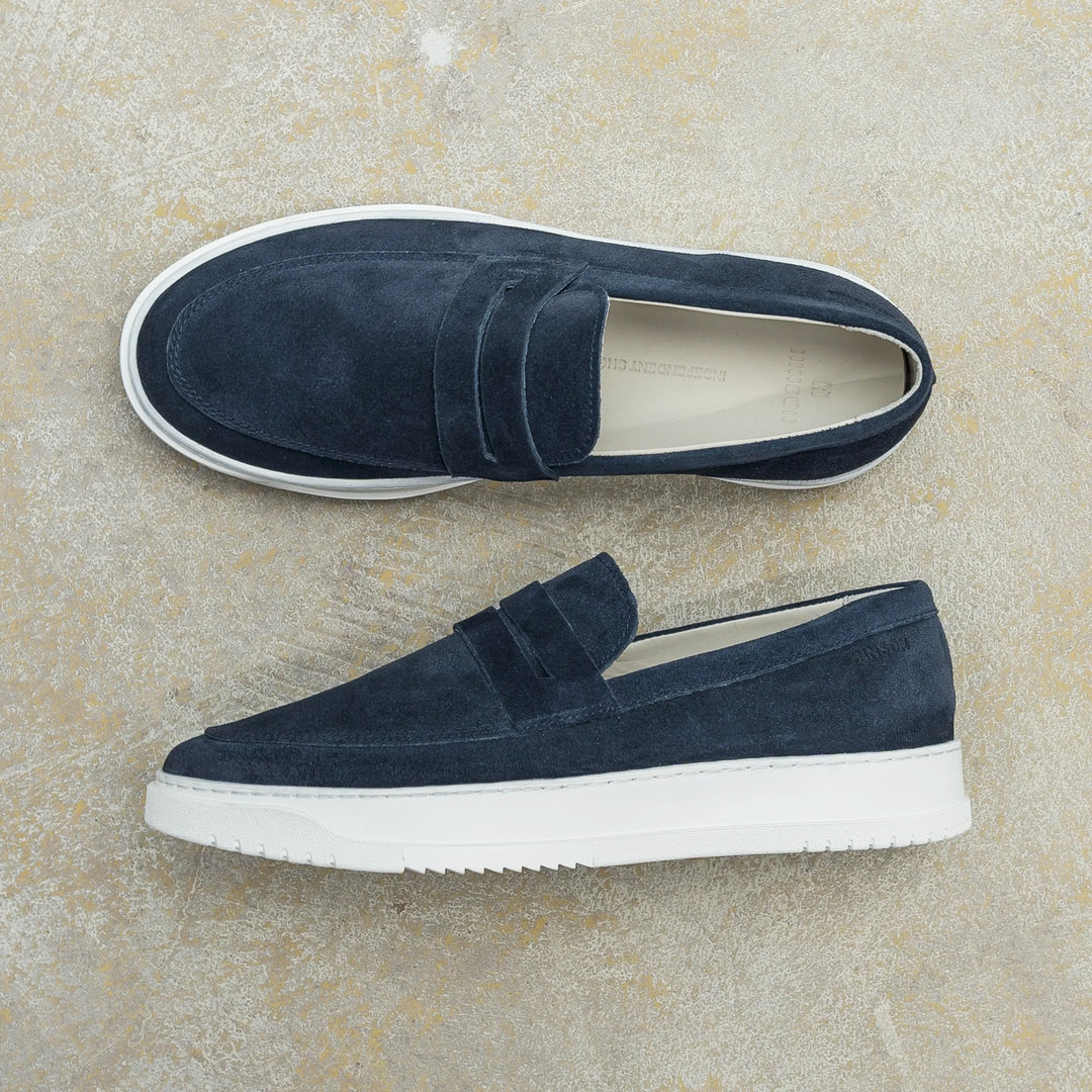 PALMER LOAFER Dk Blue Suede