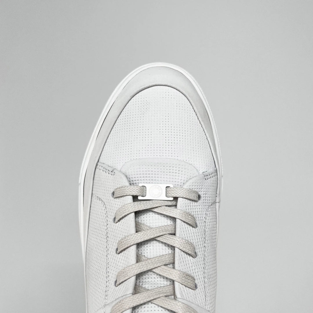 SORREN P3 LOW White Nubuck Geo Camo Embossed