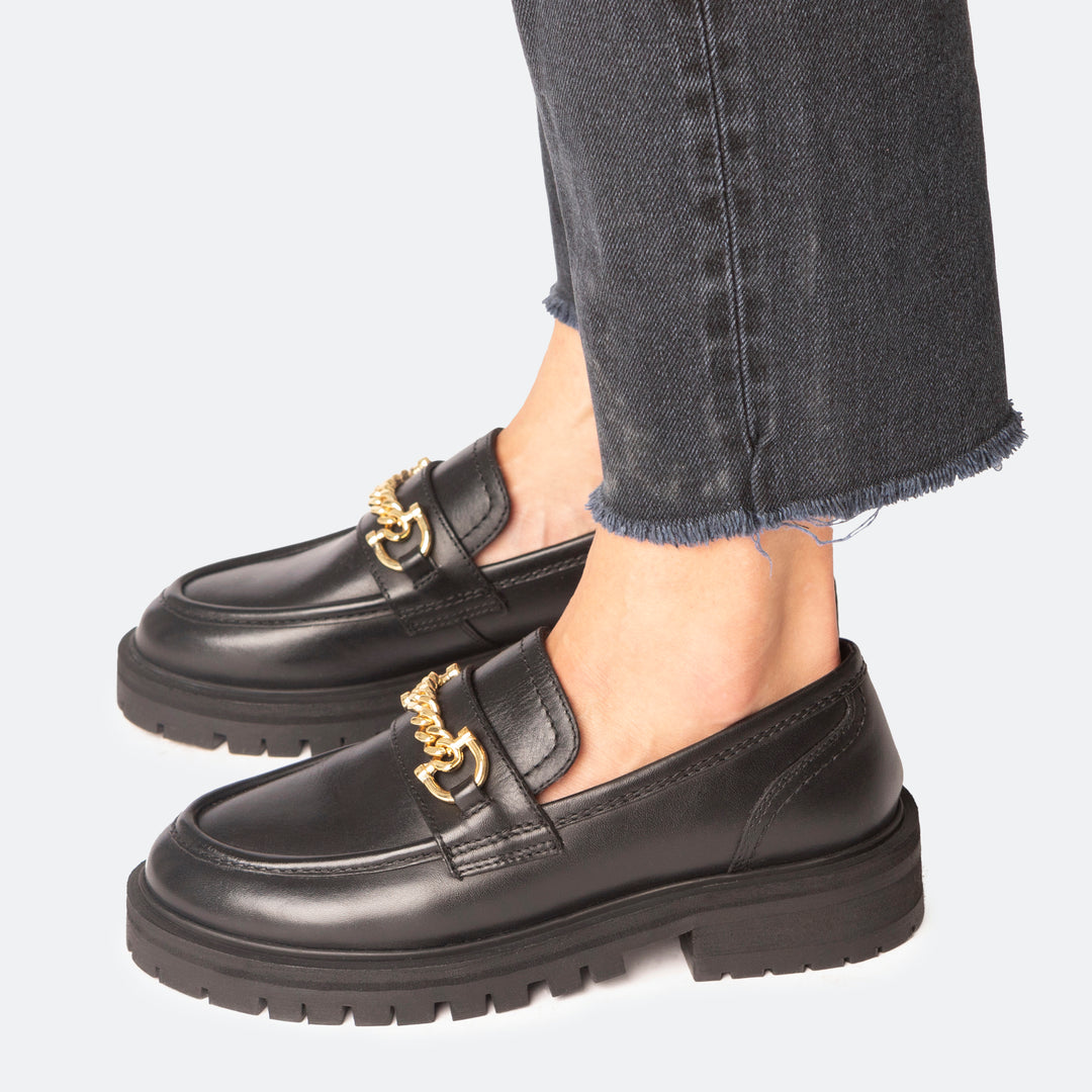 FRANCIE LOAFER LADIES Black Leather