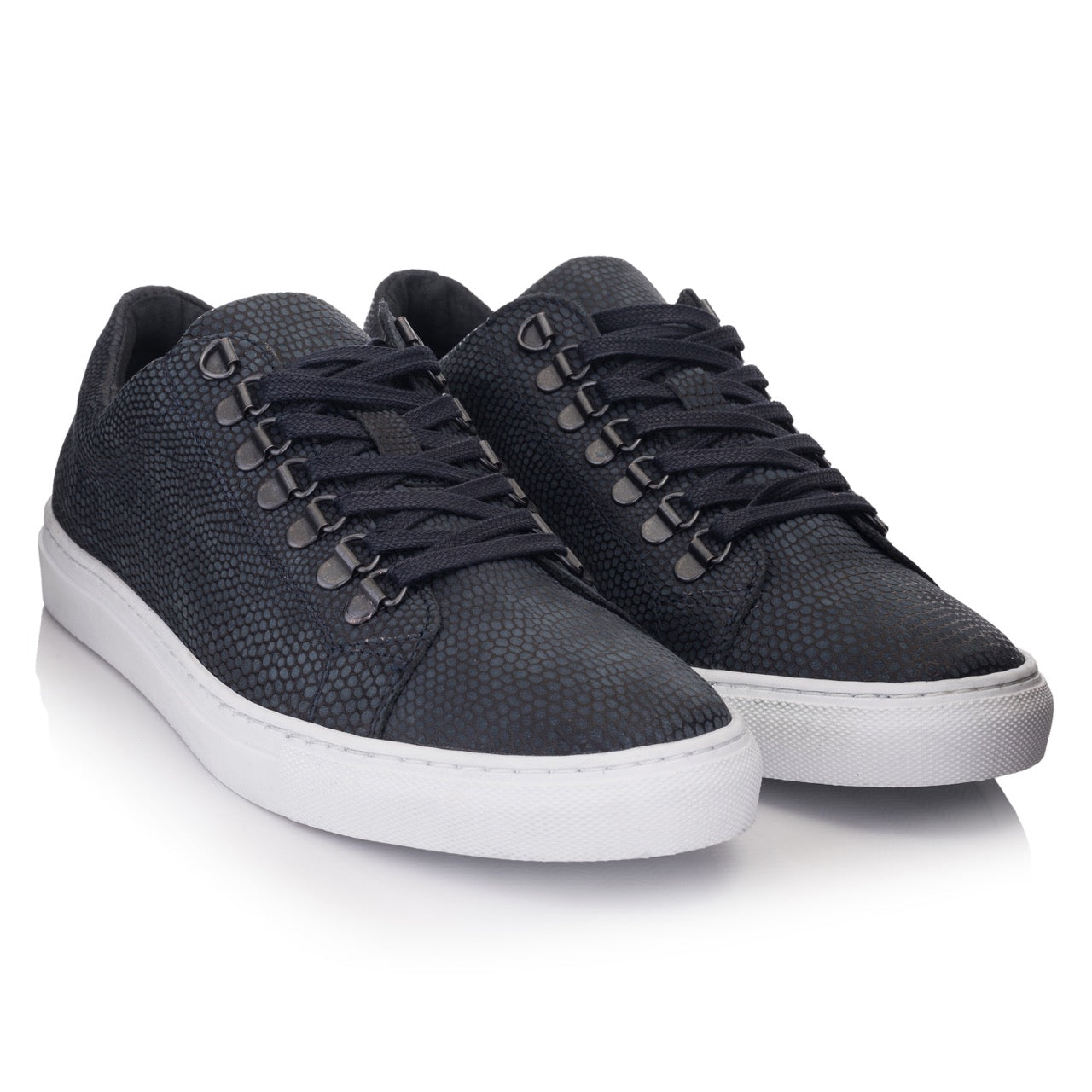 OMNIO Velo sneaker piele embosata albastru inchis | Alpina