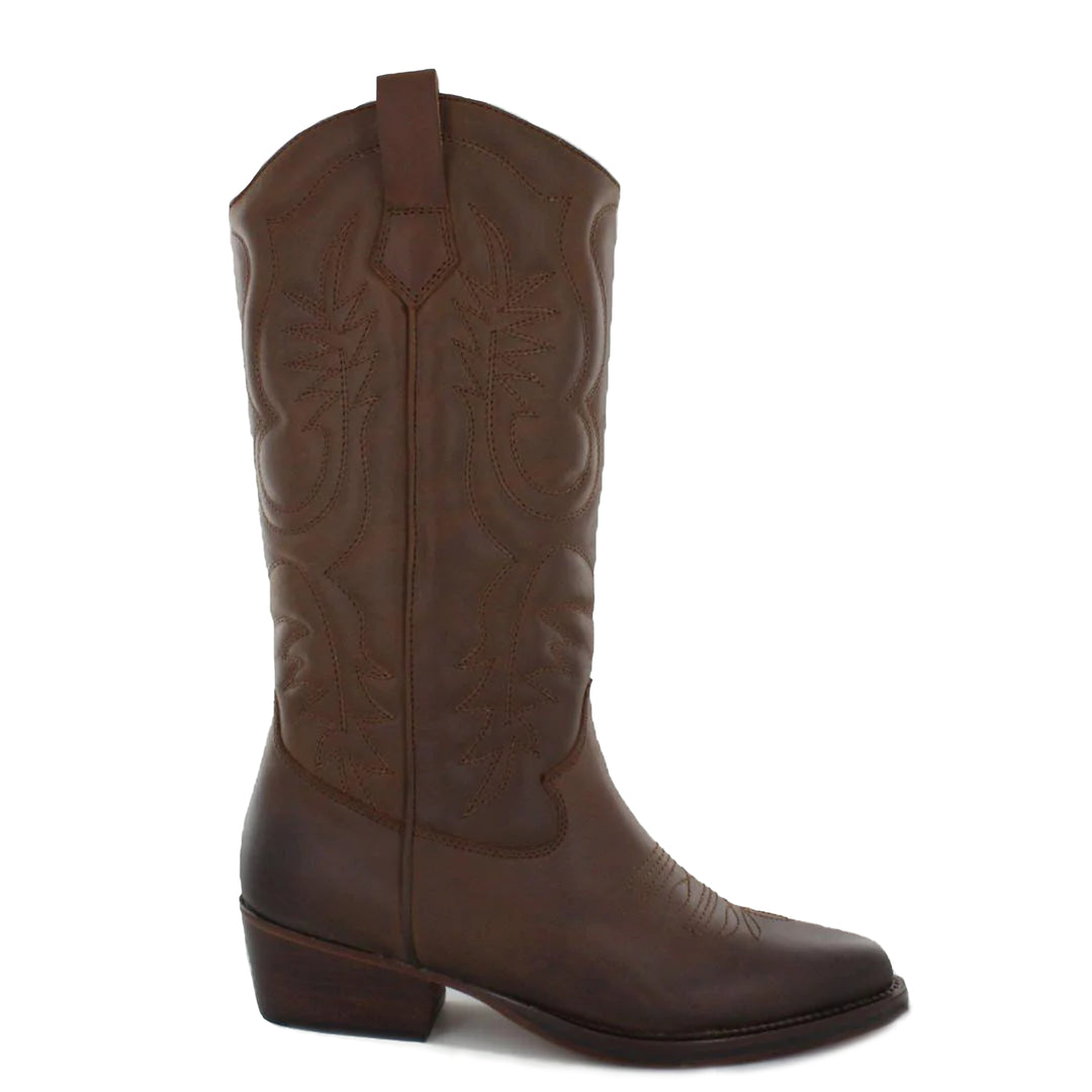 TORADO COWBOY MID BOOT Cognac Leather