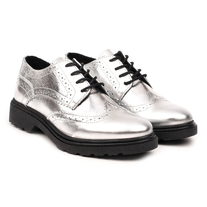 ANKARA BROQUE Silver Leather
