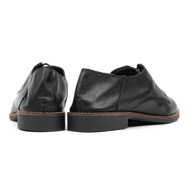Code lace shoe negru