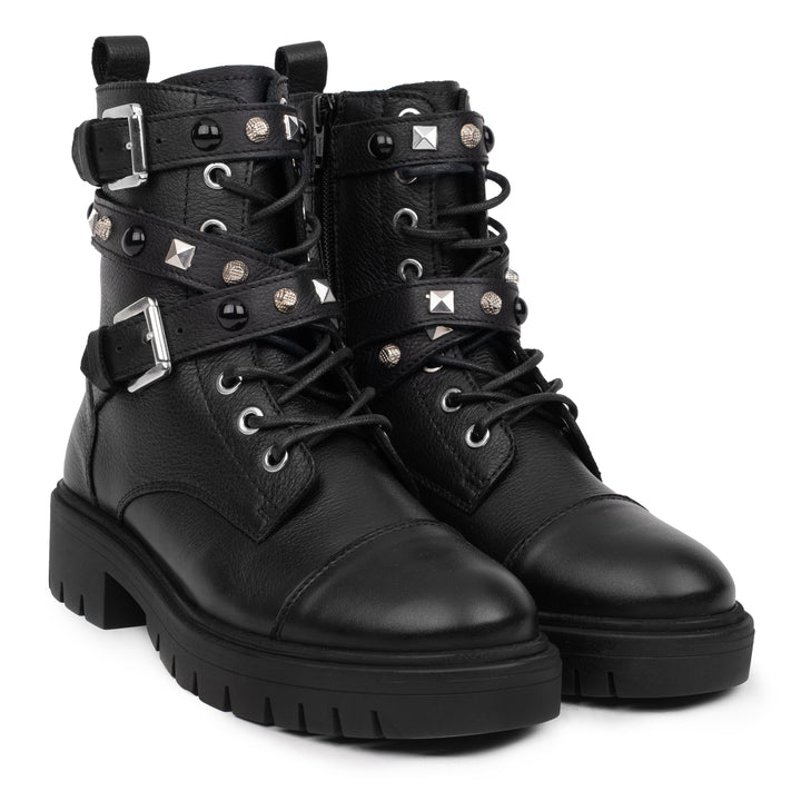 LAURIE GEM BICKER Black Leather