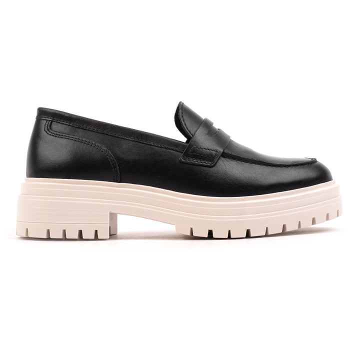 Leyton loafer saddle negru ows