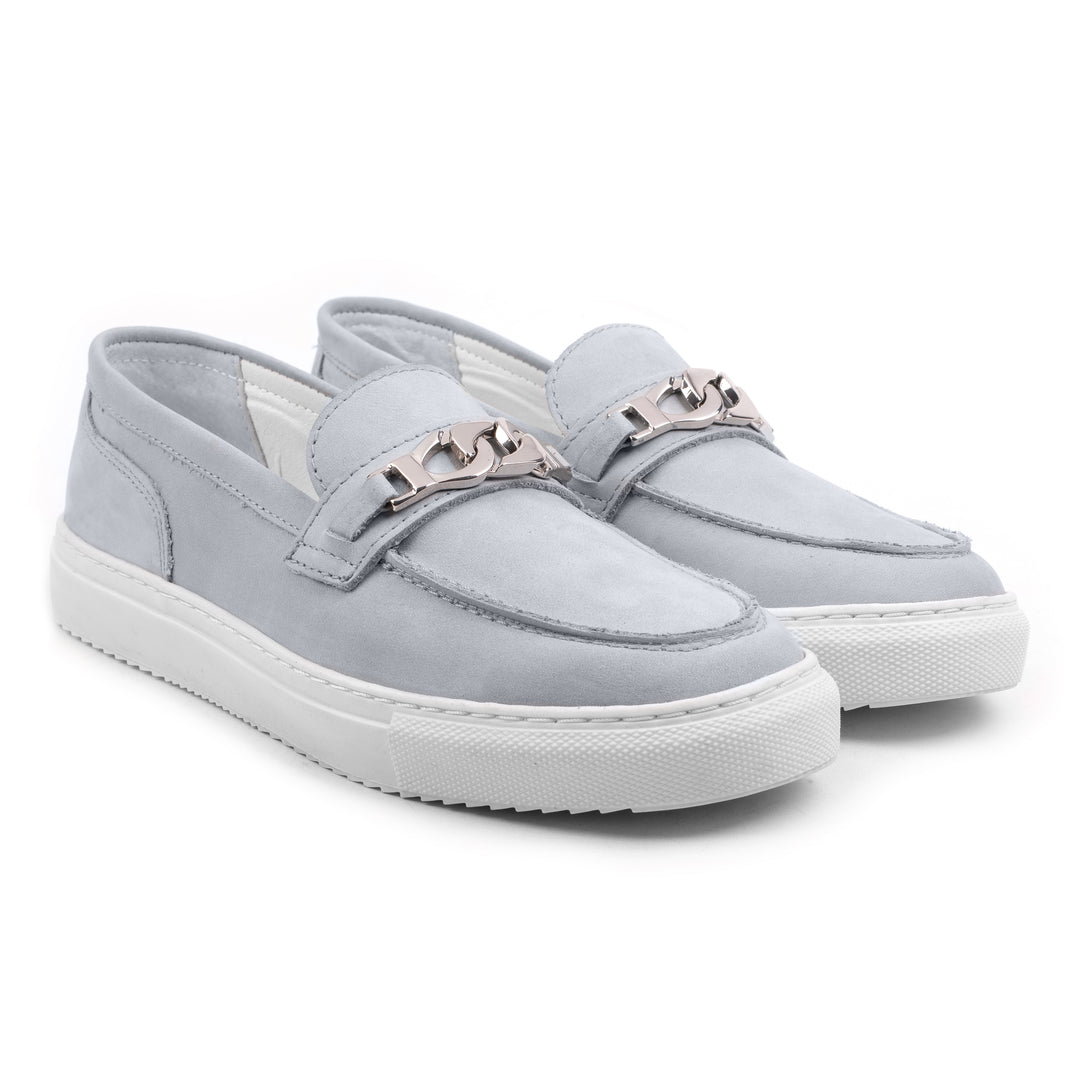 ALFA CHAIN LOAFER Lt Blue Nubuck