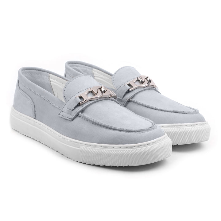 ALFA CHAIN LOAFER Lt Blue Nubuck