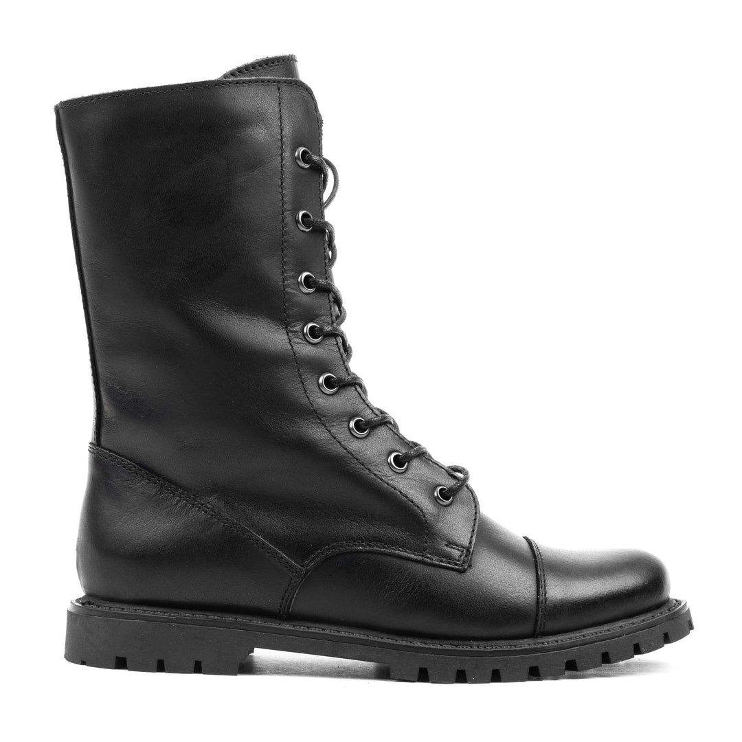 DART LACE UP BOOT Black Leather