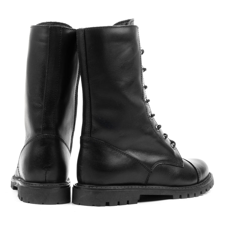 DART LACE UP BOOT Black Leather