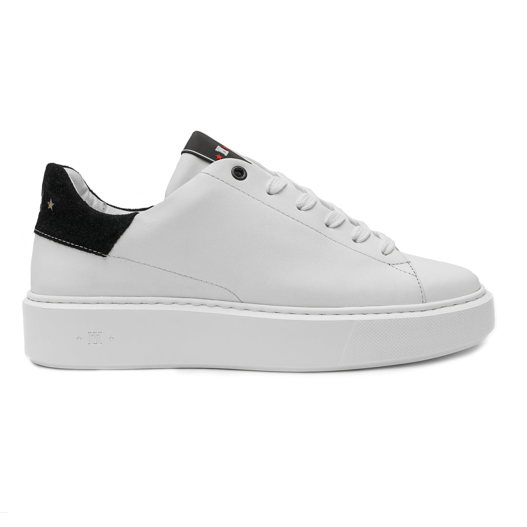 SNEAKER LADIES White/Black Leather