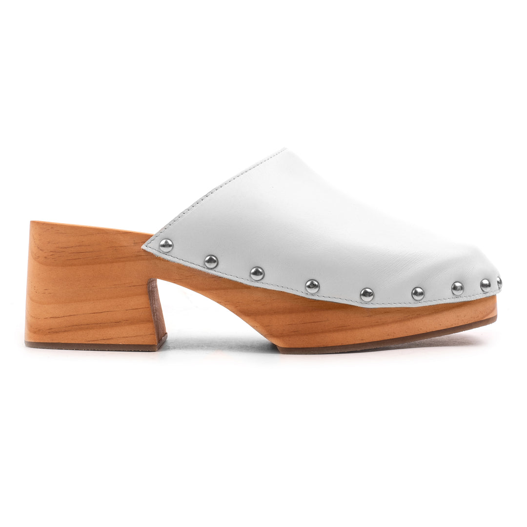 JUDE SANDAL Bright White Leather