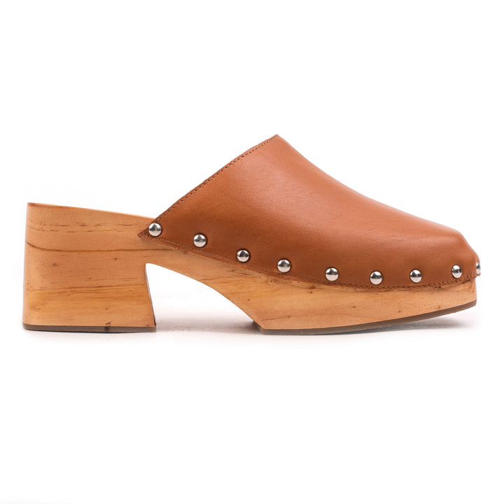 JUDE MULE Spice Tan Leather