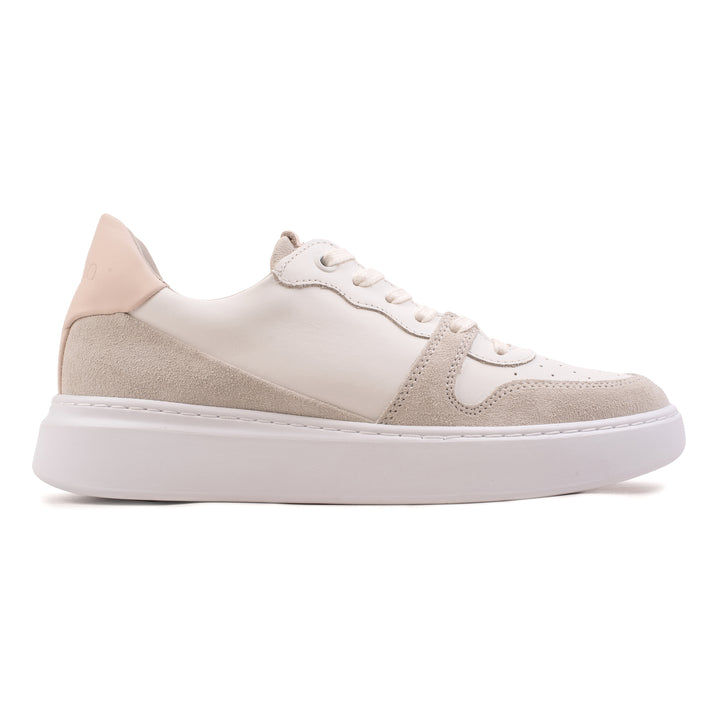 LUCY CLASSIC White/Beige Leather