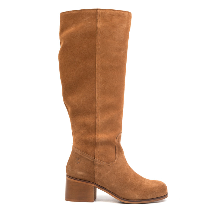 FREY HIGH BOOT Cognac Suede