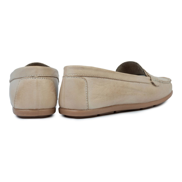 JESSA LOAFER Cream Leather