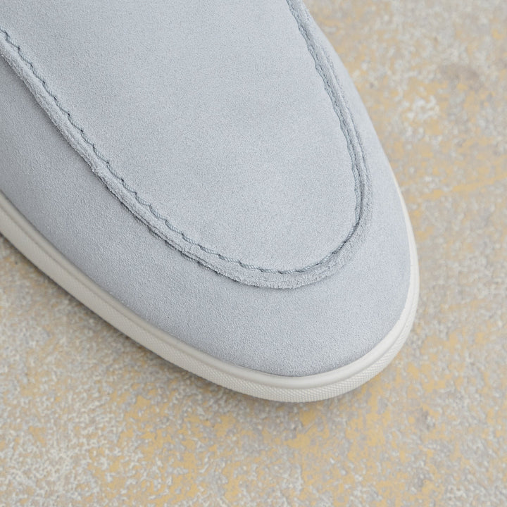 ACE LOAFER MOC Lt Blue Suede