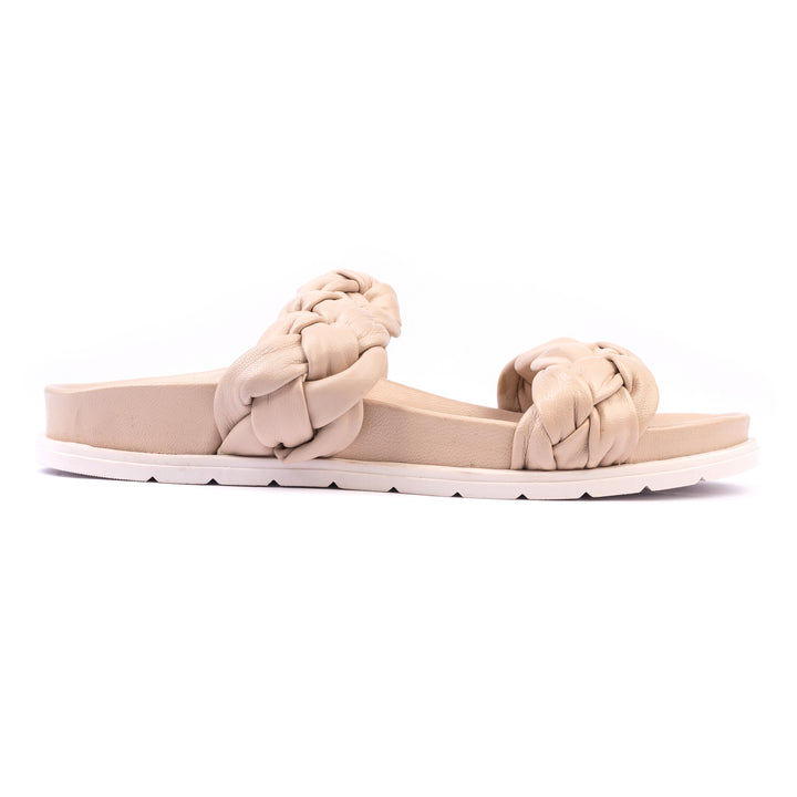 JENI SLIPPER Nude Leather
